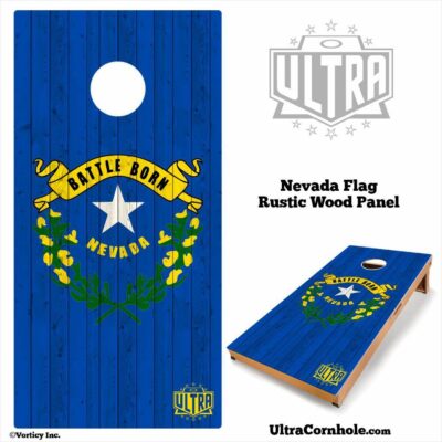 Nevada- Rustic Wood Custom Cornhole Board