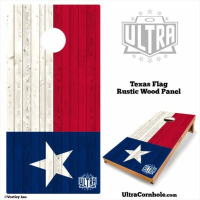 Texas - Rustic Wood Custom Cornhole Board