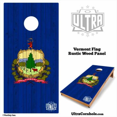 Vermont - Rustic Wood Custom Cornhole Board