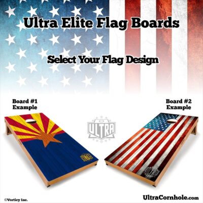 Ultra Cornhole Elite Custom Flag Boards