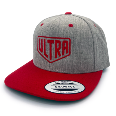 Ultra SnapBack Hat Gray and Red