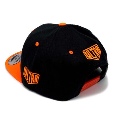 Ultra SnapBack Hat Black / Neon Orange