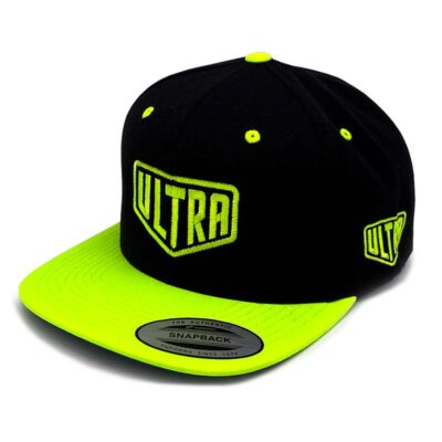 Ultra SnapBack Hat Black / Neon Green