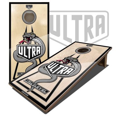 Ultra Elite 2 Cornhole Boards Viper Edition Gray