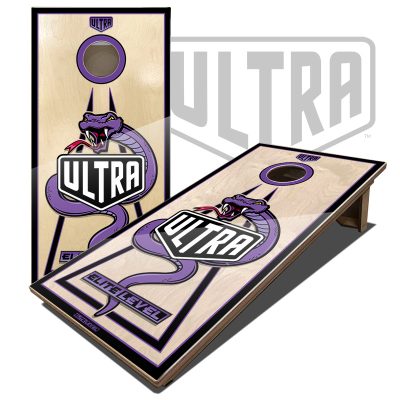 Ultra Elite 2 Cornhole Boards Viper Edition Purple