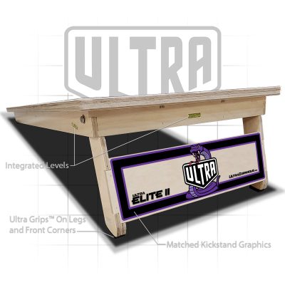 Ultra Elite 2 Cornhole Boards Viper Edition Purple
