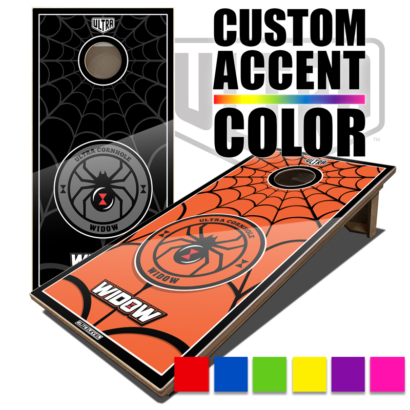 Ultra Elite 2 Cornhole Boards Full Color Widow Select Color