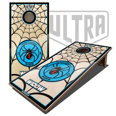 Ultra Elite 2 Cornhole Boards Widow Graphic 1