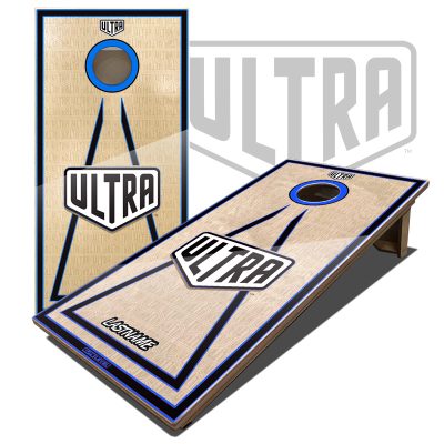 Ultra Elite 2 Cornhole Boards Blue / Name