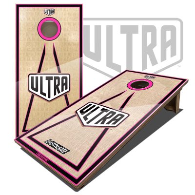 Ultra Elite 2 Cornhole Boards Pink / Name