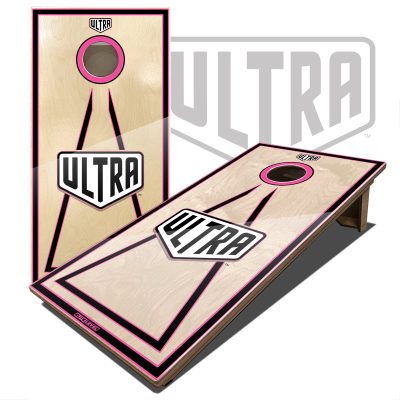 Ultra Elite 2 Cornhole Boards Ultra 1 Pink