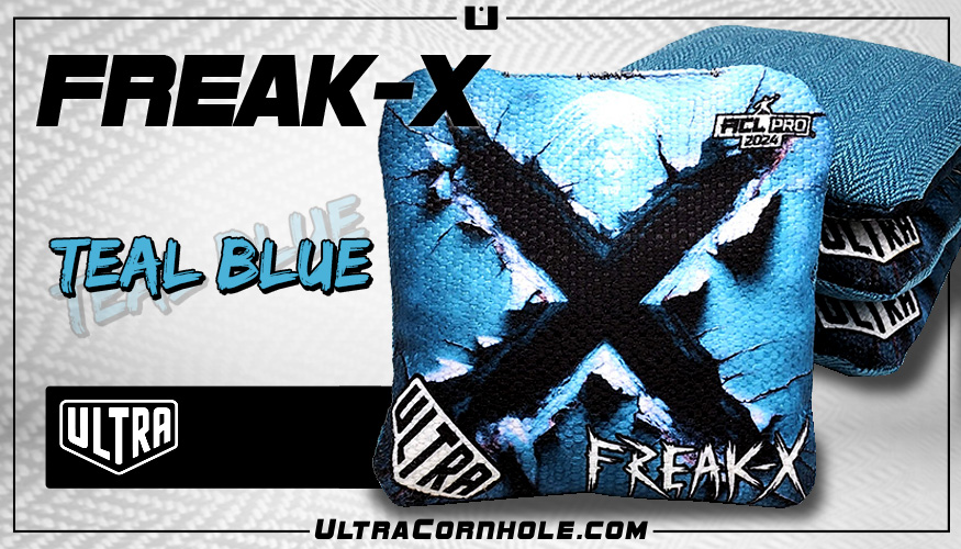 Freak-X Teal Blue ACL Pro 2024 Cornhole Bags