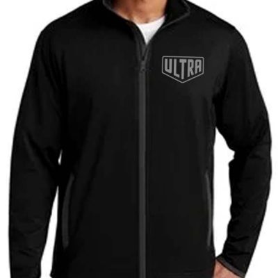 Team Ultra Zip Up Sport Wick Jacket Black