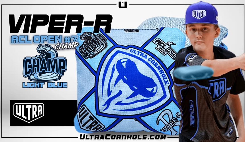 Viper-R Light Blue Champ ACL Pro 2024 Cornhole Bags