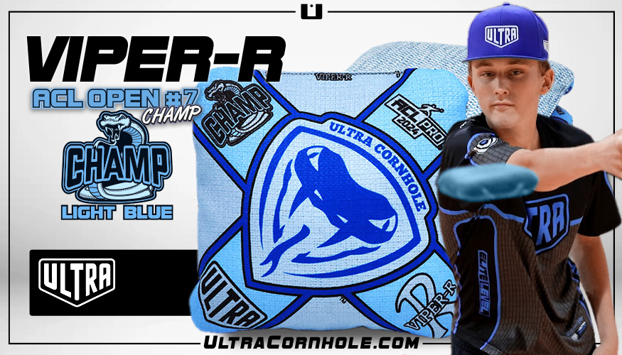 Viper-R Light Blue Champ ACL Pro 2024 Cornhole Bags