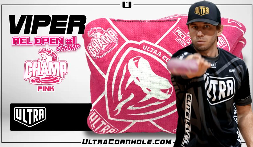 Viper Pink Champ ACL Pro 2024 Cornhole Bags