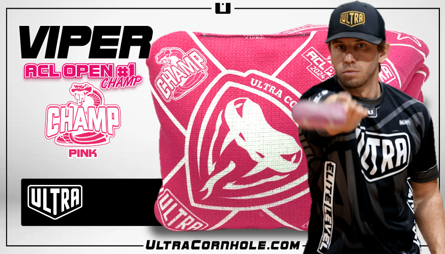 Viper Pink Champ ACL Pro 2024 Cornhole Bags