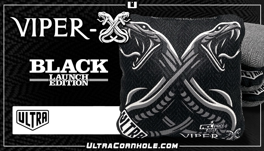 Viper-X Black Launch Edition ACL Pro 2024 Cornhole Bags