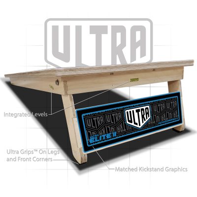 Ultra Elite 2 Cornhole Boards Ultra 2 Blue