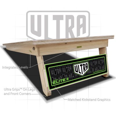 Ultra Elite 2 Cornhole Boards Ultra 2 Lime