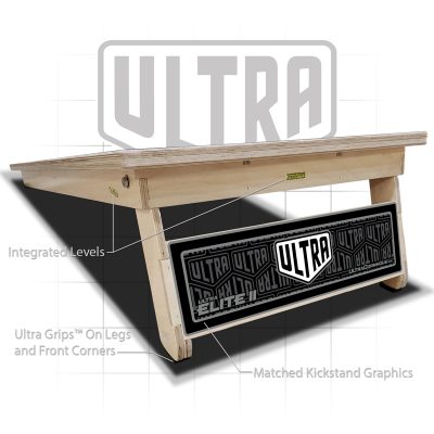 Ultra Elite 2 Cornhole Boards Ultra 2 Gray