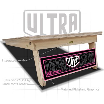 Ultra Elite 2 Cornhole Boards Ultra 2 Pink