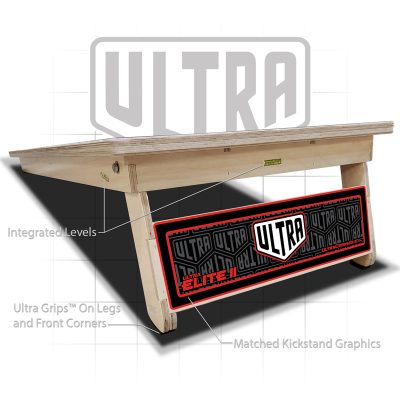 Ultra Elite 2 Cornhole Boards Ultra 2 Red