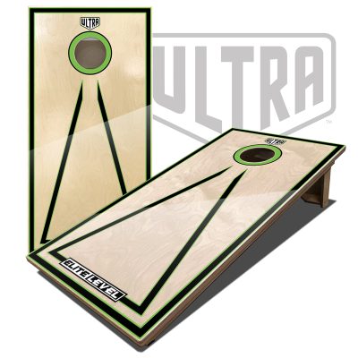 Ultra Elite 2 Cornhole Boards Lime Triangle