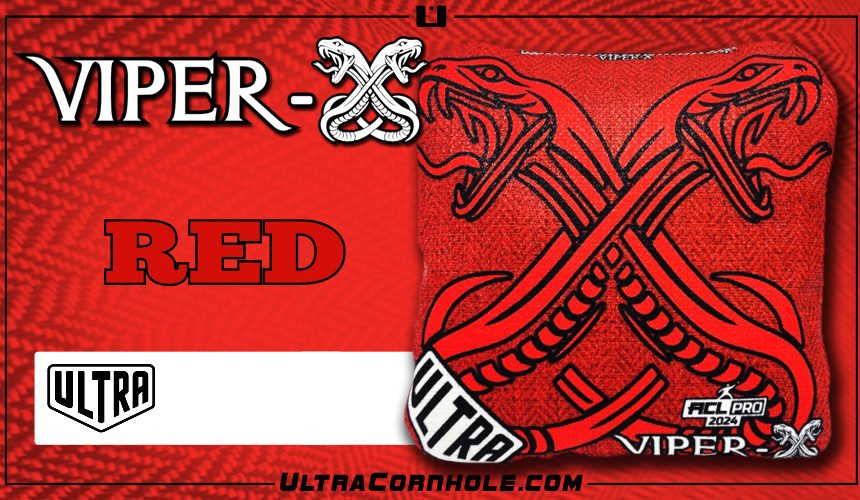 Viper-X Red ACL Pro 2024 Cornhole Bags