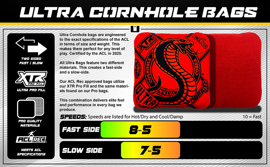 Ultra Cornhole Cobra-S Performance