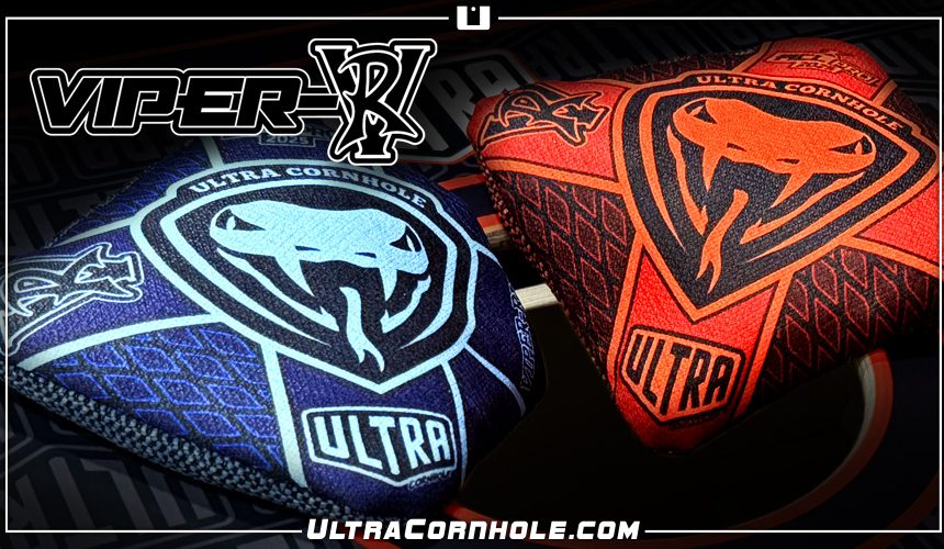 Ultra Cornhole Viper-RV Launch Navy and Red Cornhole Bags ACL Pro 2025