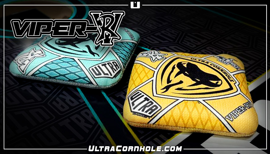 Ultra Cornhole Viper-RV Yellow Aqua Cornhole