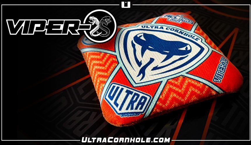 Ultra Cornhole Viper-XS Orange Blue Cornhole Bags ACL Pro 2025