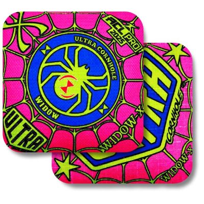 Ultra Cornhole Widow-X Corn hole bean bags 2025 ACL Pro Pink and Lime