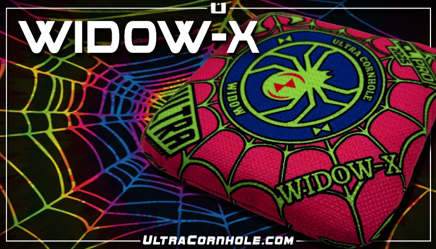 Ultra Cornhole Widow-X Corn hole bean bags 2025 ACL Pro Pink and Lime